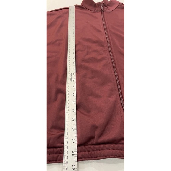 NWT Reebok Men's Track Jacket Identity Vector Tracktop Maroon-Full Zip XL Maroon - Picture 8 of 10